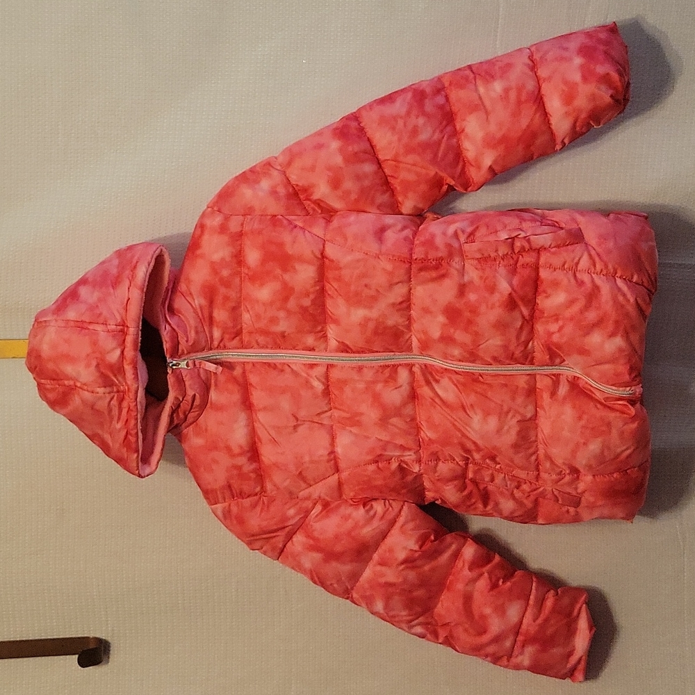Pink Platinum Puffer Coat